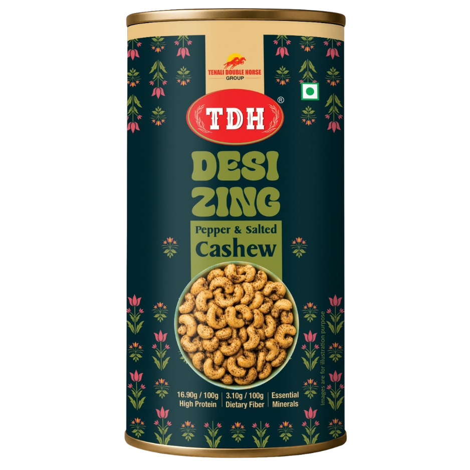 TDH- Desi Zing Pepper & Salted Cashew 100g