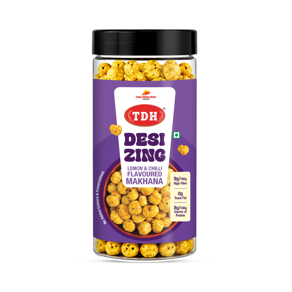TDH- Desi Zing Lemon & Chili Flavored Makhana (35 Grams)