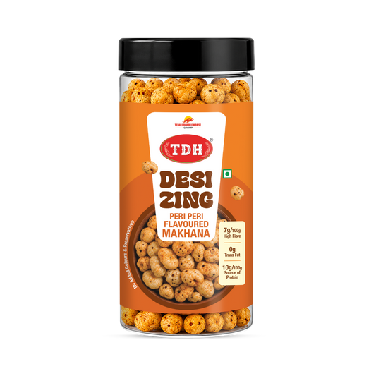 TDH- Desi Zing Peri Peri Flavoured Makhana (35 Grams)