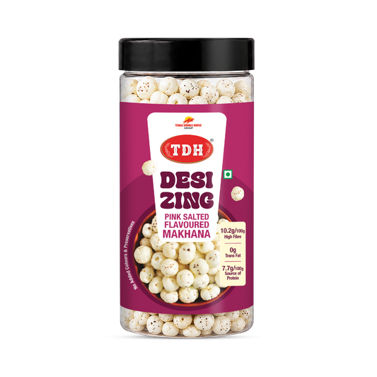 TDH- Desi Zing Pink Salted Flavoured Makhana (35 Grams)