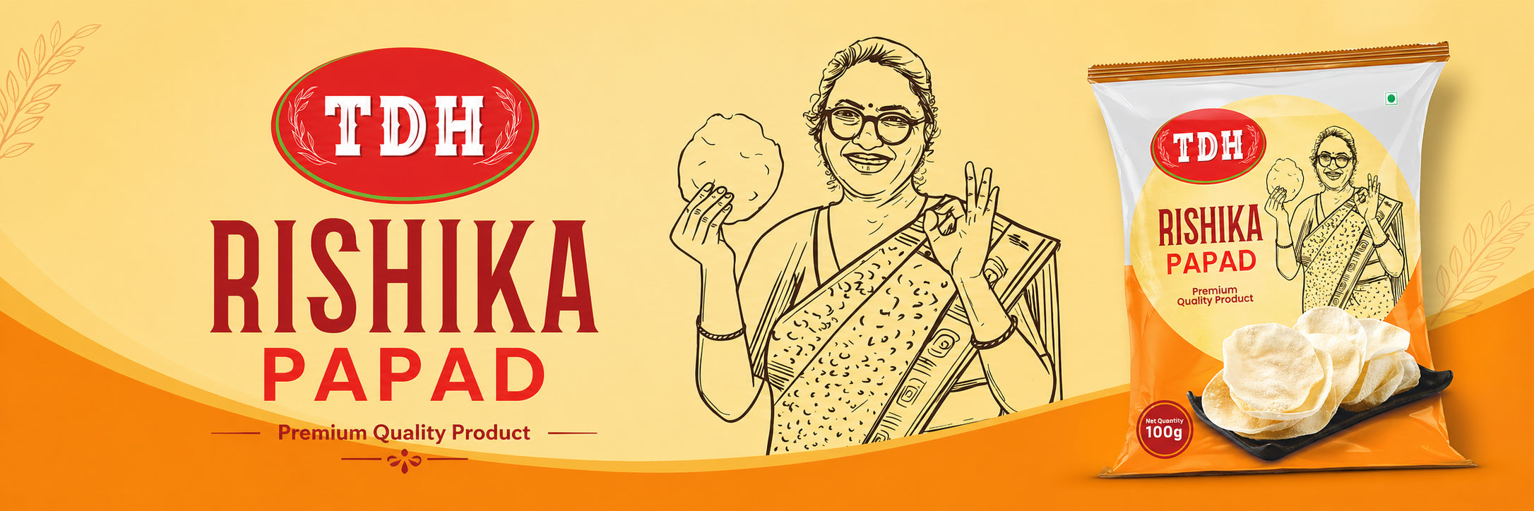 TDH Rishika Papad Banner