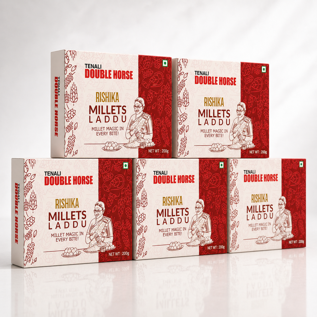 TDH Rishika millet laddu 200g packof5