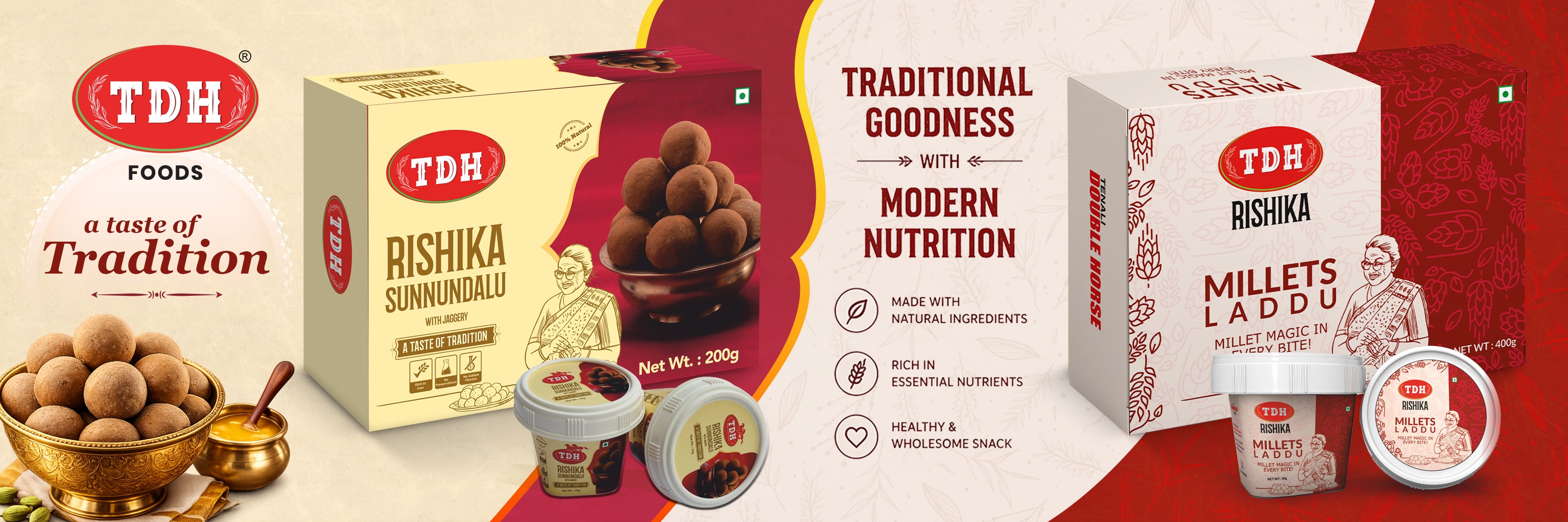 TDH Rishika sweets Banner