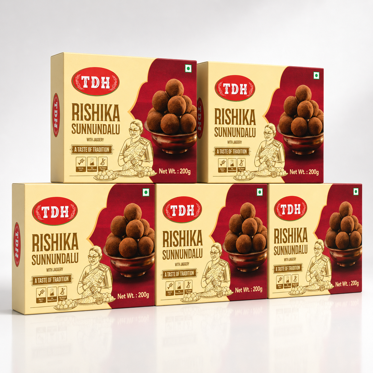 Rishika Sunnundalu Pack of 5 (200 Grams Each)