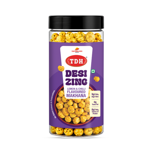 TDH- Desi Zing Lemon & Chili Flavored Makhana (35 Grams)